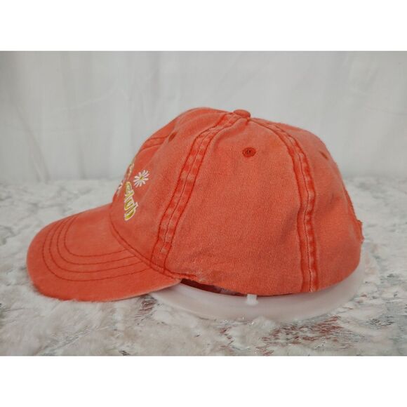 "Good Vibes Club" Orange Adjustable Hat - Picture 4 of 7